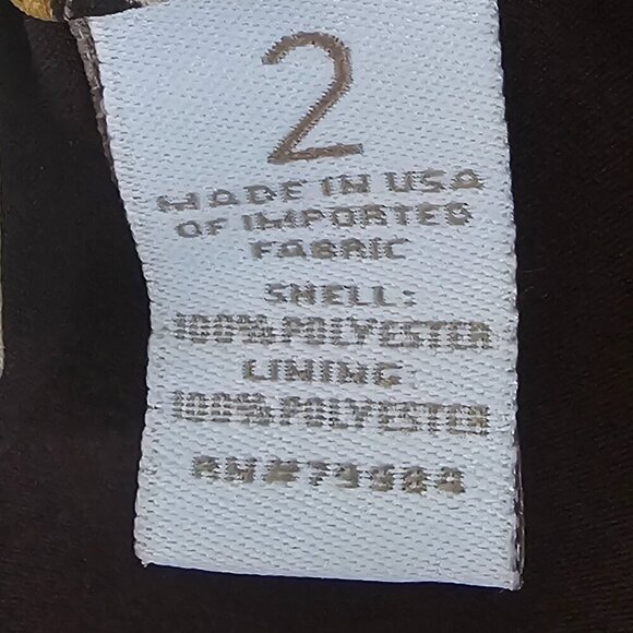 Vintage Chico's Brown Tan Tribal Boho Skirt Retro A-Line 2 (L) - Picture 8 of 10